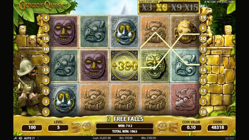 Stop any moment a losing streak appears with the slot game